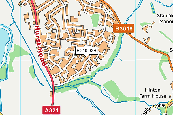 RG10 0XH map - OS VectorMap District (Ordnance Survey) RG10 0XH map - OS VectorMap District (Ordnance Survey)