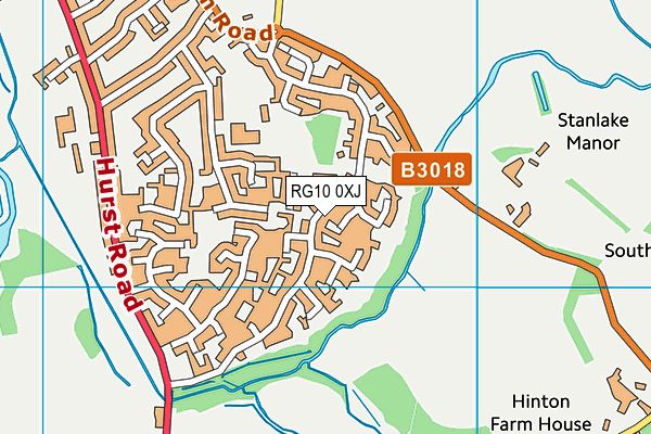 RG10 0XJ map - OS VectorMap District (Ordnance Survey) RG10 0XJ map - OS VectorMap District (Ordnance Survey)