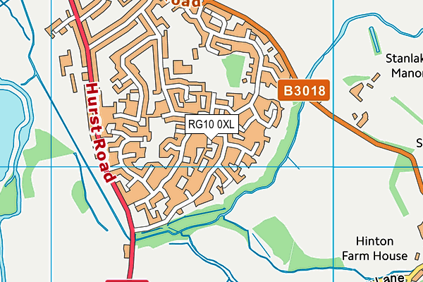 RG10 0XL map - OS VectorMap District (Ordnance Survey) RG10 0XL map - OS VectorMap District (Ordnance Survey)