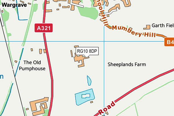 RG10 8DP map - OS VectorMap District (Ordnance Survey)