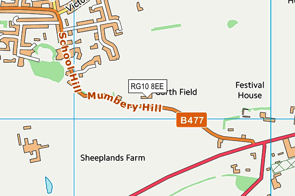 RG10 8EE map - OS VectorMap District (Ordnance Survey)