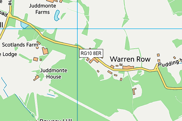 RG10 8ER map - OS VectorMap District (Ordnance Survey)