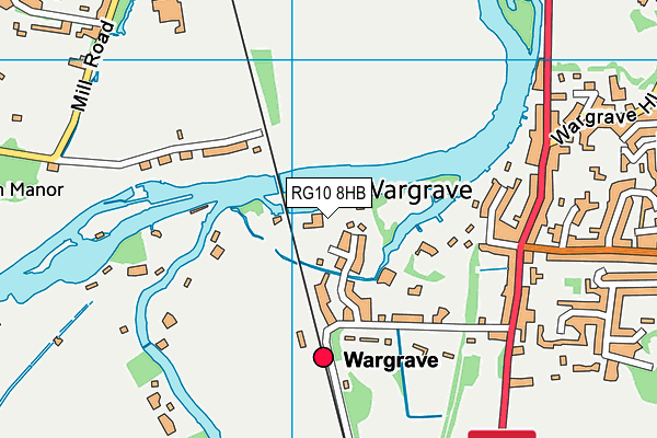 RG10 8HB map - OS VectorMap District (Ordnance Survey)