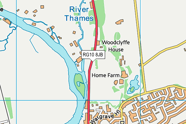 RG10 8JB map - OS VectorMap District (Ordnance Survey) RG10 8JB map - OS VectorMap District (Ordnance Survey)