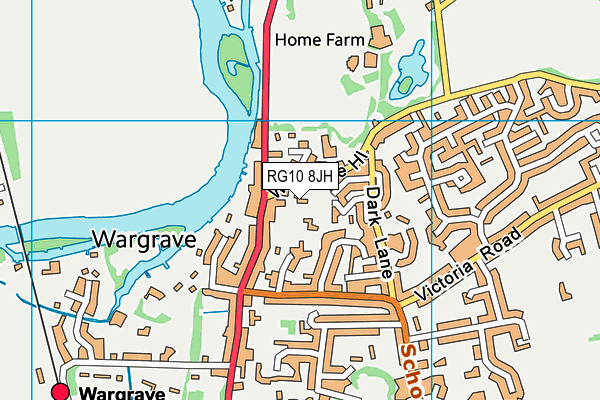 RG10 8JH map - OS VectorMap District (Ordnance Survey)