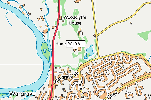 RG10 8JL map - OS VectorMap District (Ordnance Survey)