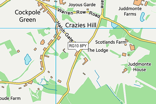 RG10 8PY map - OS VectorMap District (Ordnance Survey)