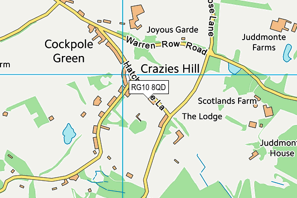 RG10 8QD map - OS VectorMap District (Ordnance Survey) RG10 8QD map - OS VectorMap District (Ordnance Survey)