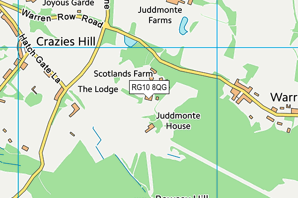 RG10 8QG map - OS VectorMap District (Ordnance Survey) RG10 8QG map - OS VectorMap District (Ordnance Survey)