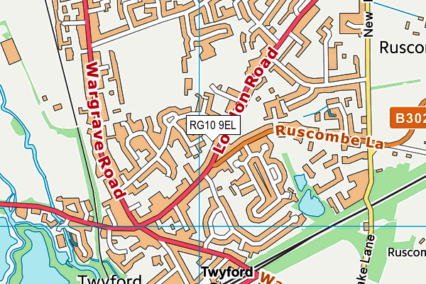 RG10 9EL map - OS VectorMap District (Ordnance Survey) RG10 9EL map - OS VectorMap District (Ordnance Survey)