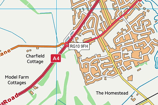 RG10 9FH map - OS VectorMap District (Ordnance Survey) RG10 9FH map - OS VectorMap District (Ordnance Survey)