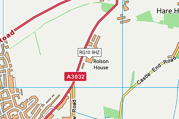 RG10 9HZ map - OS VectorMap District (Ordnance Survey)