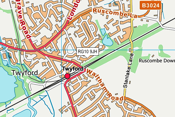 RG10 9JH map - OS VectorMap District (Ordnance Survey) RG10 9JH map - OS VectorMap District (Ordnance Survey)
