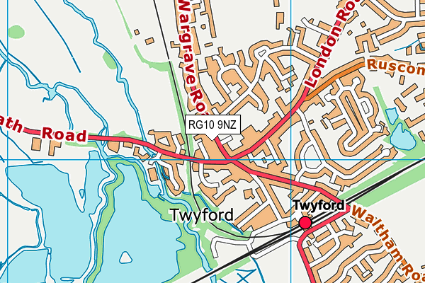 RG10 9NZ map - OS VectorMap District (Ordnance Survey) RG10 9NZ map - OS VectorMap District (Ordnance Survey)
