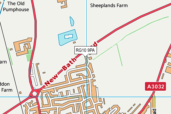 RG10 9PA map - OS VectorMap District (Ordnance Survey) RG10 9PA map - OS VectorMap District (Ordnance Survey)