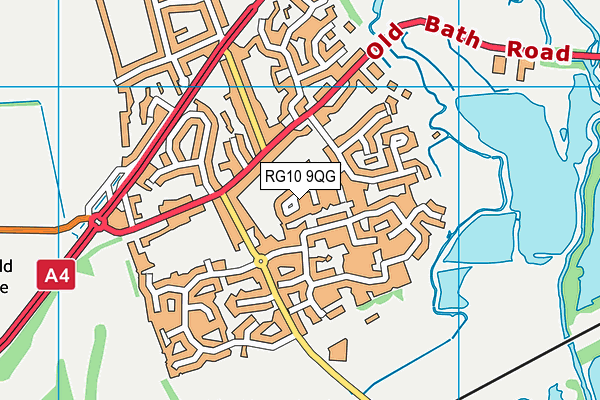 RG10 9QG map - OS VectorMap District (Ordnance Survey) RG10 9QG map - OS VectorMap District (Ordnance Survey)