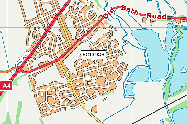 RG10 9QH map - OS VectorMap District (Ordnance Survey) RG10 9QH map - OS VectorMap District (Ordnance Survey)