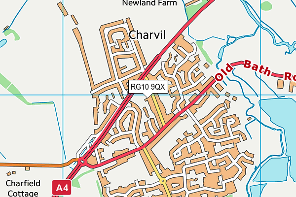 RG10 9QX map - OS VectorMap District (Ordnance Survey) RG10 9QX map - OS VectorMap District (Ordnance Survey)
