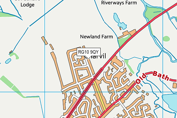 RG10 9QY map - OS VectorMap District (Ordnance Survey) RG10 9QY map - OS VectorMap District (Ordnance Survey)