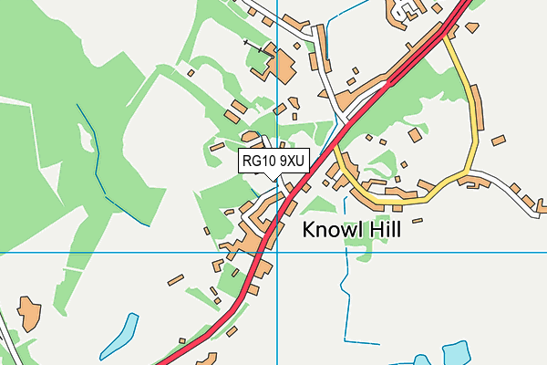 RG10 9XU map - OS VectorMap District (Ordnance Survey)