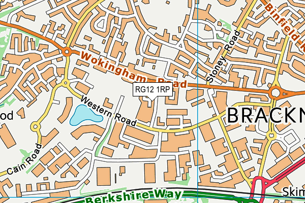 RG12 1RP map - OS VectorMap District (Ordnance Survey) RG12 1RP map - OS VectorMap District (Ordnance Survey)