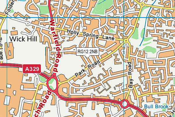 RG12 2NB map - OS VectorMap District (Ordnance Survey) RG12 2NB map - OS VectorMap District (Ordnance Survey)