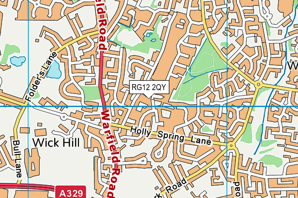 RG12 2QY map - OS VectorMap District (Ordnance Survey) RG12 2QY map - OS VectorMap District (Ordnance Survey)