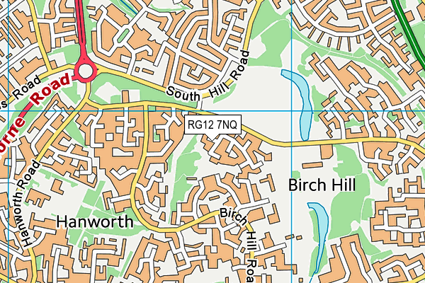 RG12 7NQ map - OS VectorMap District (Ordnance Survey) RG12 7NQ map - OS VectorMap District (Ordnance Survey)