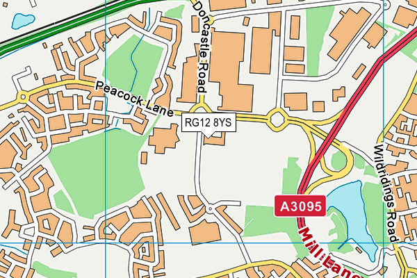 RG12 8YS map - OS VectorMap District (Ordnance Survey) RG12 8YS map - OS VectorMap District (Ordnance Survey)