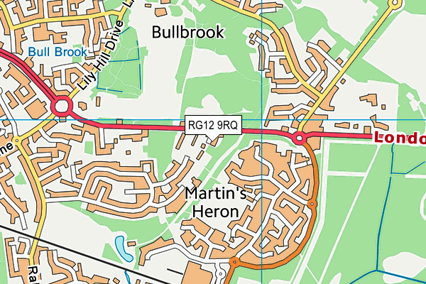 RG12 9RQ map - OS VectorMap District (Ordnance Survey) RG12 9RQ map - OS VectorMap District (Ordnance Survey)