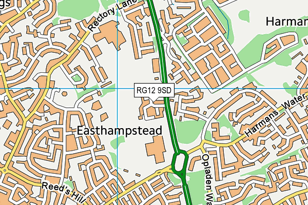 RG12 9SD map - OS VectorMap District (Ordnance Survey) RG12 9SD map - OS VectorMap District (Ordnance Survey)