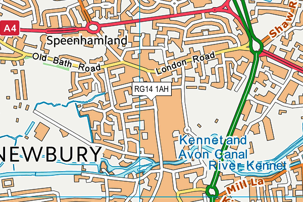 RG14 1AH map - OS VectorMap District (Ordnance Survey) RG14 1AH map - OS VectorMap District (Ordnance Survey)