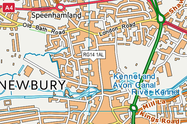 RG14 1AL map - OS VectorMap District (Ordnance Survey) RG14 1AL map - OS VectorMap District (Ordnance Survey)