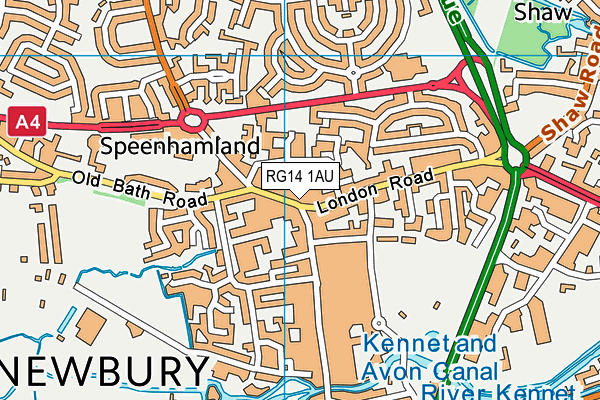 RG14 1AU map - OS VectorMap District (Ordnance Survey) RG14 1AU map - OS VectorMap District (Ordnance Survey)