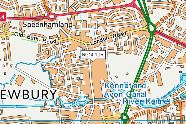 RG14 1DR map - OS VectorMap District (Ordnance Survey) RG14 1DR map - OS VectorMap District (Ordnance Survey)