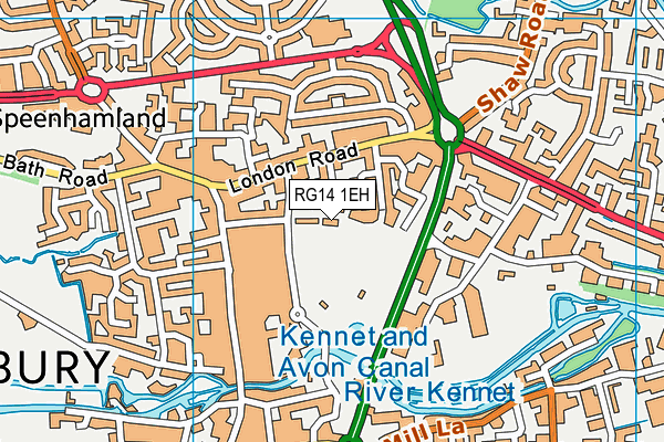 RG14 1EH map - OS VectorMap District (Ordnance Survey) RG14 1EH map - OS VectorMap District (Ordnance Survey)