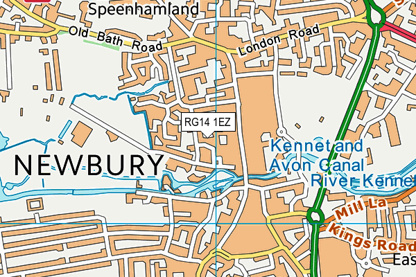 RG14 1EZ map - OS VectorMap District (Ordnance Survey) RG14 1EZ map - OS VectorMap District (Ordnance Survey)