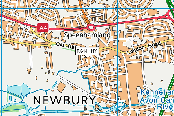RG14 1HY map - OS VectorMap District (Ordnance Survey) RG14 1HY map - OS VectorMap District (Ordnance Survey)
