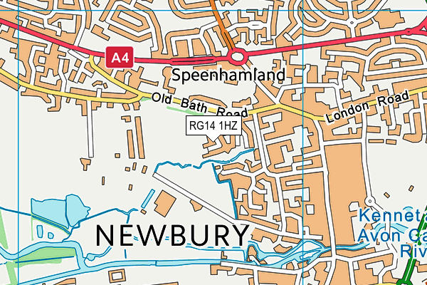 RG14 1HZ map - OS VectorMap District (Ordnance Survey) RG14 1HZ map - OS VectorMap District (Ordnance Survey)