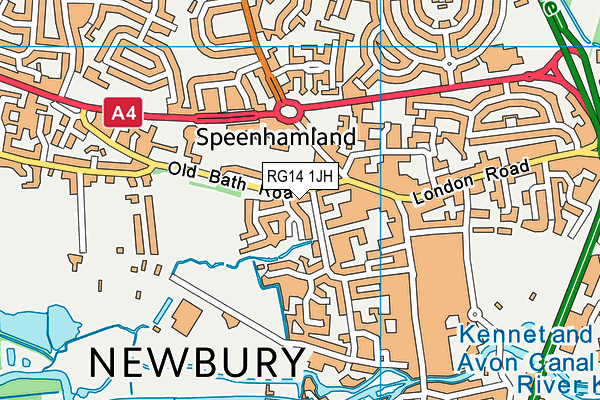 RG14 1JH map - OS VectorMap District (Ordnance Survey) RG14 1JH map - OS VectorMap District (Ordnance Survey)