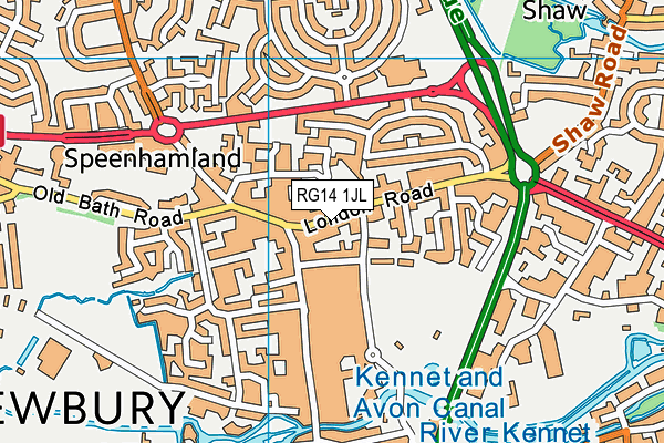 RG14 1JL map - OS VectorMap District (Ordnance Survey) RG14 1JL map - OS VectorMap District (Ordnance Survey)