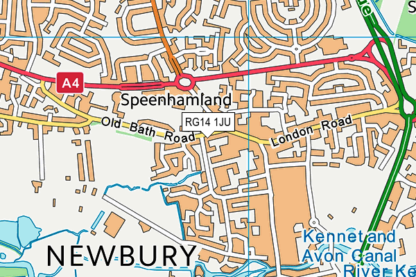 RG14 1JU map - OS VectorMap District (Ordnance Survey) RG14 1JU map - OS VectorMap District (Ordnance Survey)