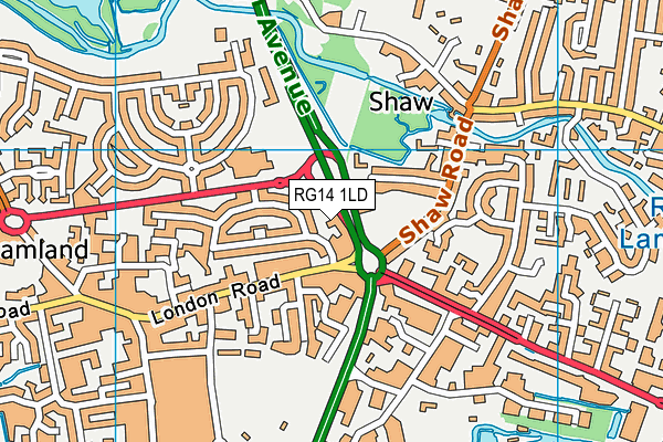 RG14 1LD map - OS VectorMap District (Ordnance Survey) RG14 1LD map - OS VectorMap District (Ordnance Survey)