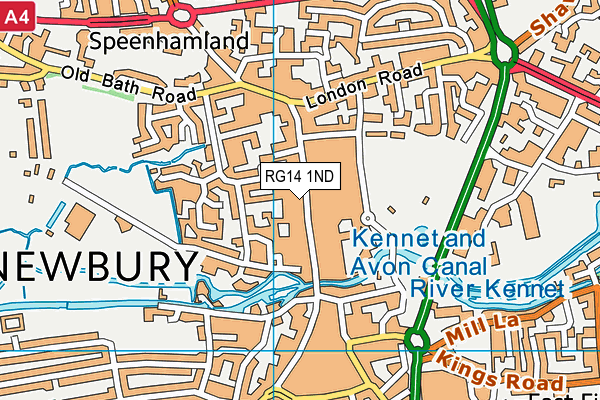 RG14 1ND map - OS VectorMap District (Ordnance Survey) RG14 1ND map - OS VectorMap District (Ordnance Survey)