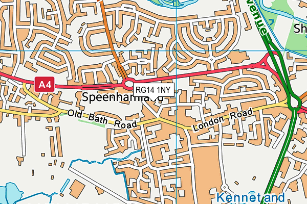 RG14 1NY map - OS VectorMap District (Ordnance Survey) RG14 1NY map - OS VectorMap District (Ordnance Survey)