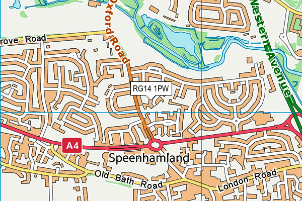 RG14 1PW map - OS VectorMap District (Ordnance Survey) RG14 1PW map - OS VectorMap District (Ordnance Survey)