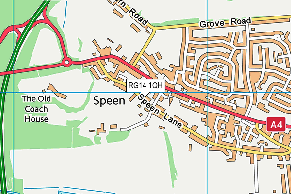 RG14 1QH map - OS VectorMap District (Ordnance Survey) RG14 1QH map - OS VectorMap District (Ordnance Survey)