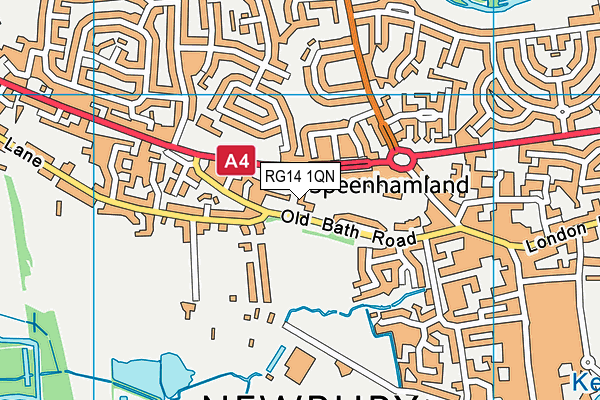 RG14 1QN map - OS VectorMap District (Ordnance Survey) RG14 1QN map - OS VectorMap District (Ordnance Survey)