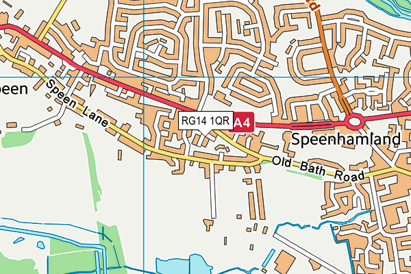 RG14 1QR map - OS VectorMap District (Ordnance Survey) RG14 1QR map - OS VectorMap District (Ordnance Survey)