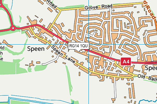 RG14 1QU map - OS VectorMap District (Ordnance Survey)